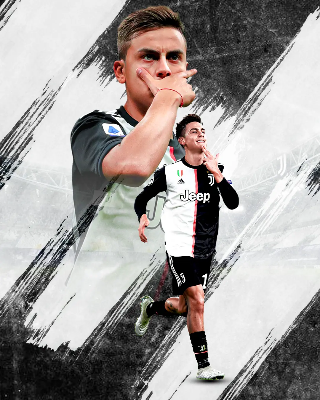 Paulo Dybala Juventus football graphic edit
